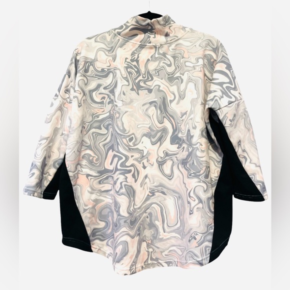 Tuckernuck Sport Hazy Marble  Ally Swing Sweatshirt Boxy XS/S Pink Oversized - Picture 9 of 12